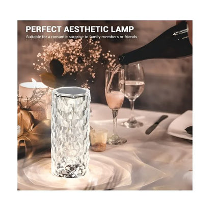 16 Colors Diamond Rose Crystal Lamp